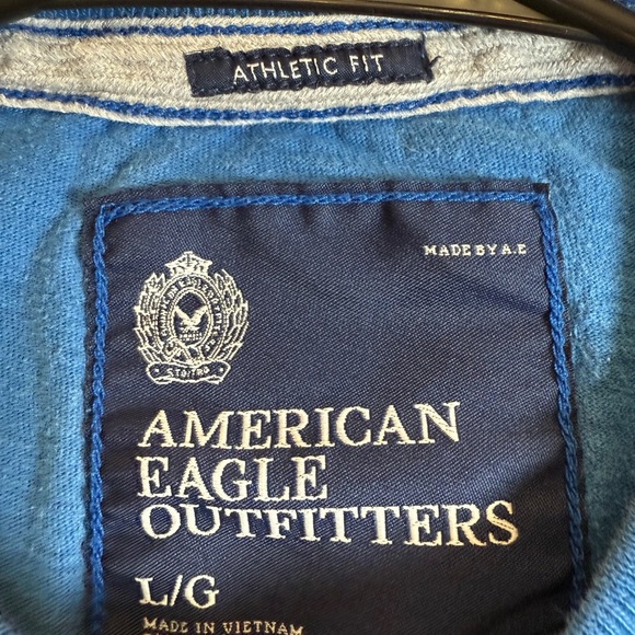 American Eagle Outfitters Blue Graphic Tee - Picture 3 of 5